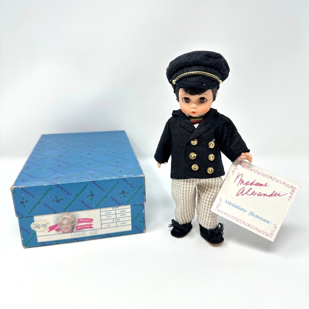 Vintage Madame Alexander Laurie Doll #410 Miniature Showcase w Box‎